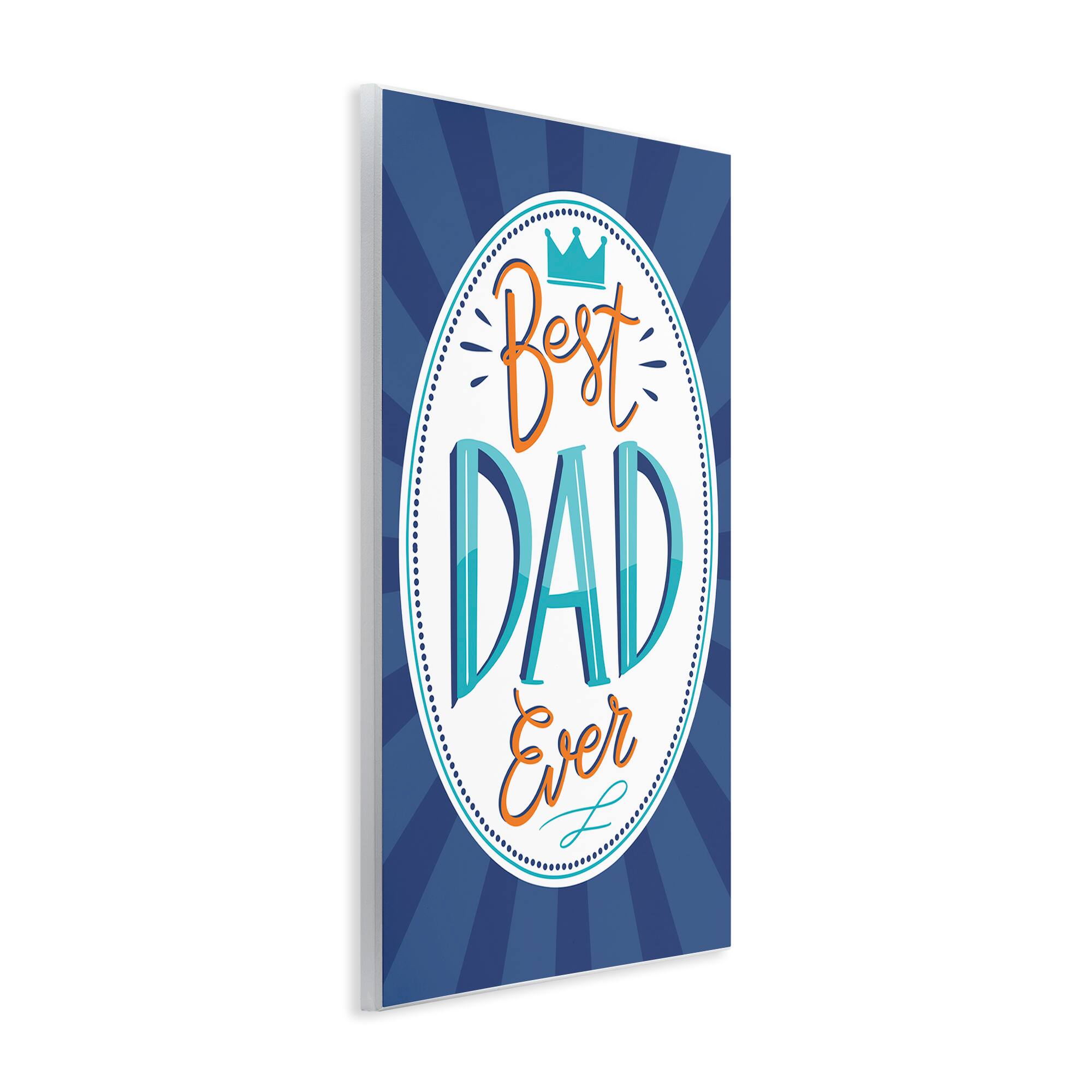 Stupell Industries Best Dad Ever Striped Phrase Wall Plaque Art